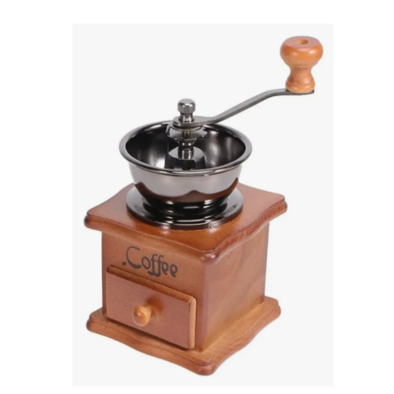 Molino De Café Manual Portátil De Madera