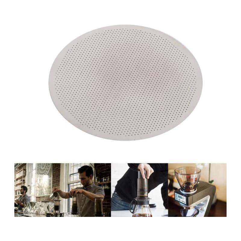 Filtro Cafetera Aeropress Reutilizable En Acero Inoxidable