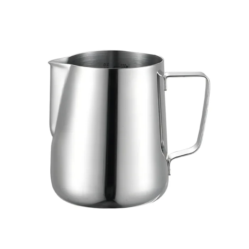 Jarra Café Latte Espumador En Acero Inoxidable Barista 550ml Plateado