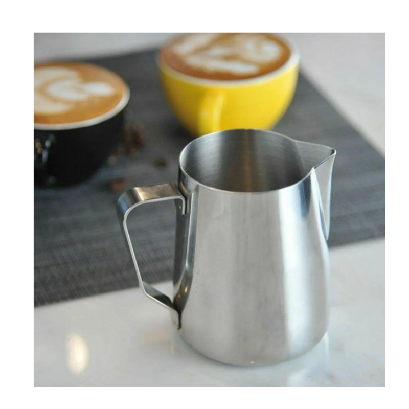 Jarra Café Latte Espumador En Acero Inoxidable Barista 550ml Plateado