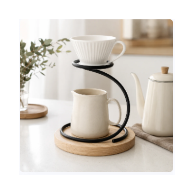 Soporte Para Métodos De Cafe Soportes De Goteo Base Madera