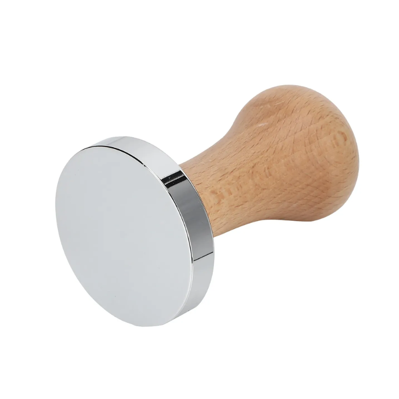 Tamper Café 58mm Acero Inoxidable Madera