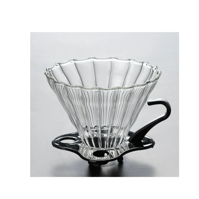 Metodo V60 Cristal Con Base Negra