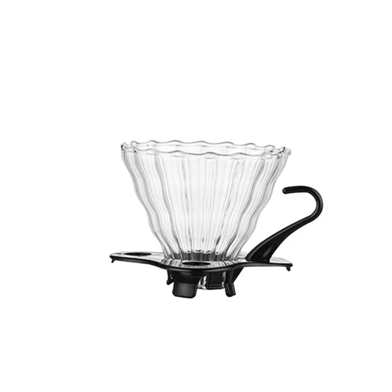 Metodo V60 Cristal Con Base Negra